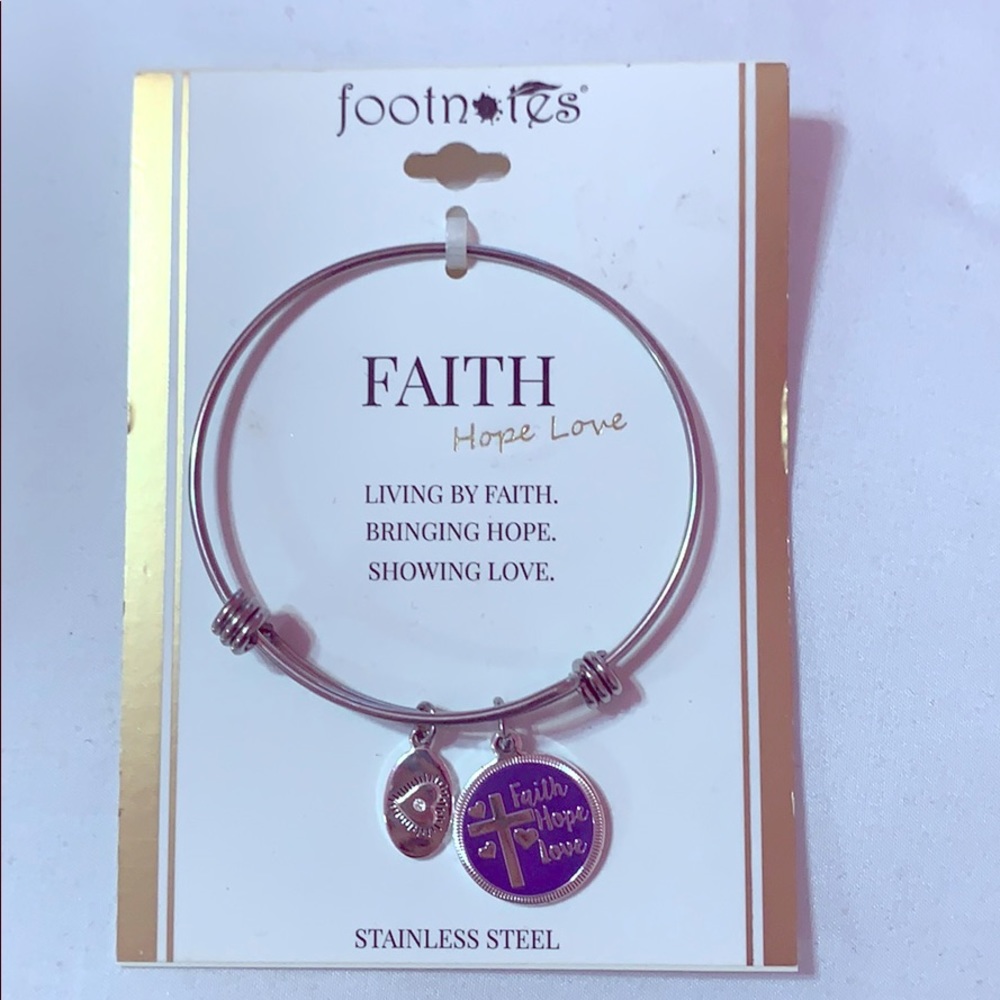 ⭐️NEVER WORN⭐️ Footnotes Faith Bracelet